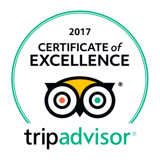 tripadvisor 2017 Certificate of Excellence